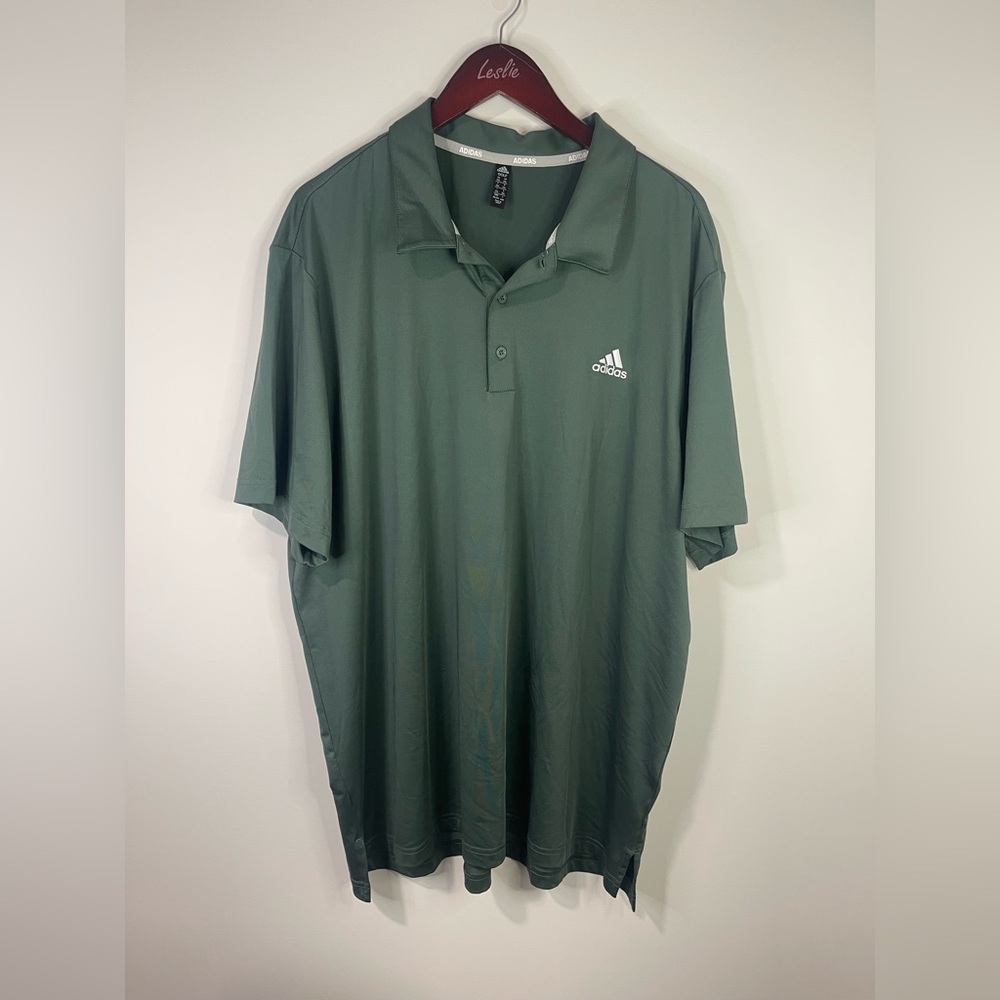 Adidas Men's Polo Shirt in Forest Green